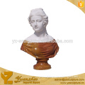 life size female carved stone marble bust sculpture for home decoration